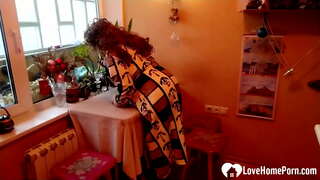 ���ह पहने हुए थी गर्म अधोवस्त्र और मोजा तो मैं था करने के लिए